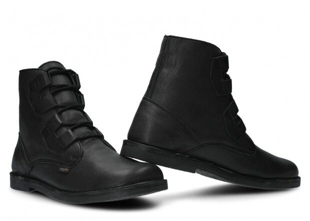 Men's ankle boot NAGABA 188 black rustic leather