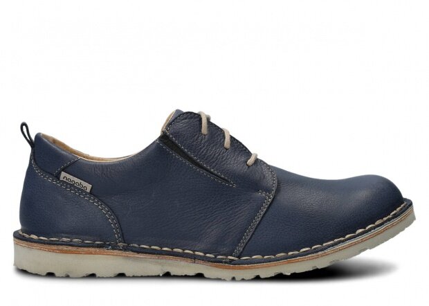Shoe NAGABA 279 navy blue rustic leather