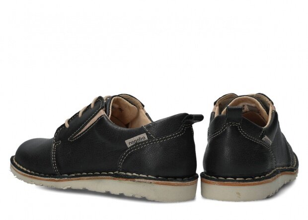 Shoe NAGABA 279 black rustic leather
