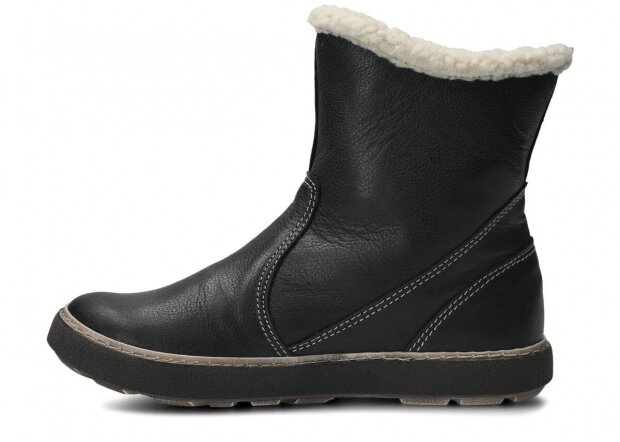 Women's high knee boot NAGABA 312 black rustic leather