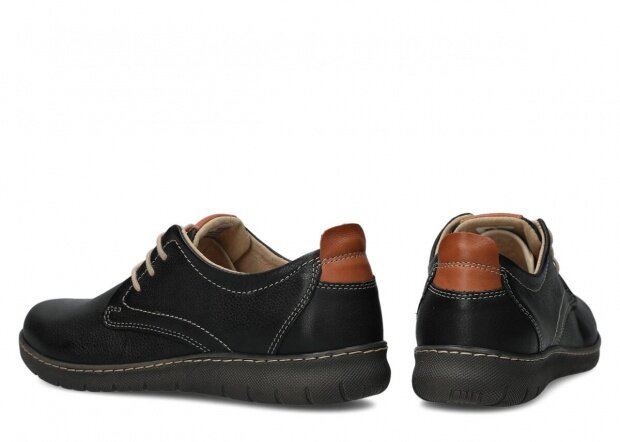 Shoe NAGABA 331 black rustic leather