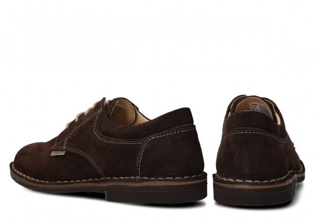 Shoe NAGABA 007 brown velours leather