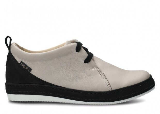 Shoe NAGABA 381 light grey rustic leather