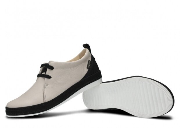 Shoe NAGABA 381 light grey rustic leather