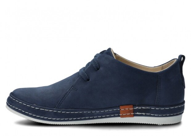 Shoe NAGABA 382 navy blue samuel leather