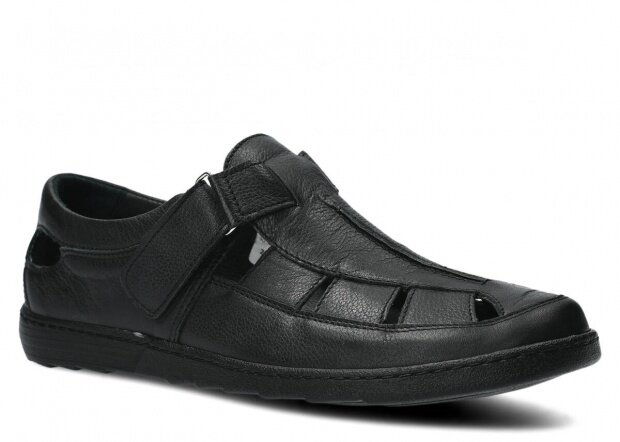 Men's shoe NAGABA 426 black rustic leather