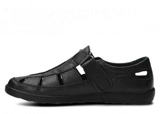 Men's shoe NAGABA 426 black rustic leather