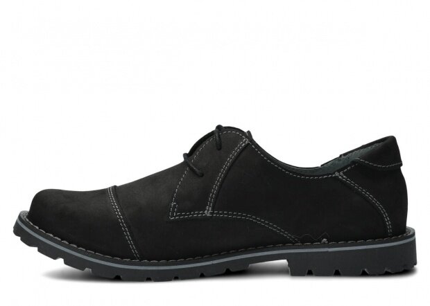 Men's shoe NAGABA 415 black crazy leather