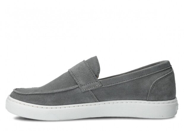 Shoe NAGABA 046 grey velours leather
