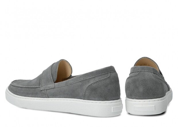 Shoe NAGABA 046 grey velours leather