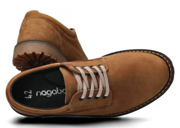 Men's shoe NAGABA 445 brown crazy leather