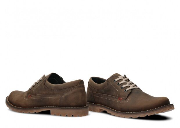 Men's shoe NAGABA 445 olive crazy leather