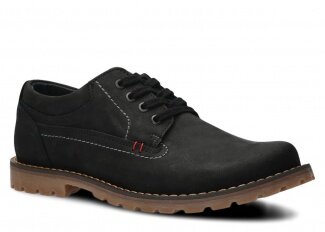 Men's shoe NAGABA 445<br /> black crazy leather