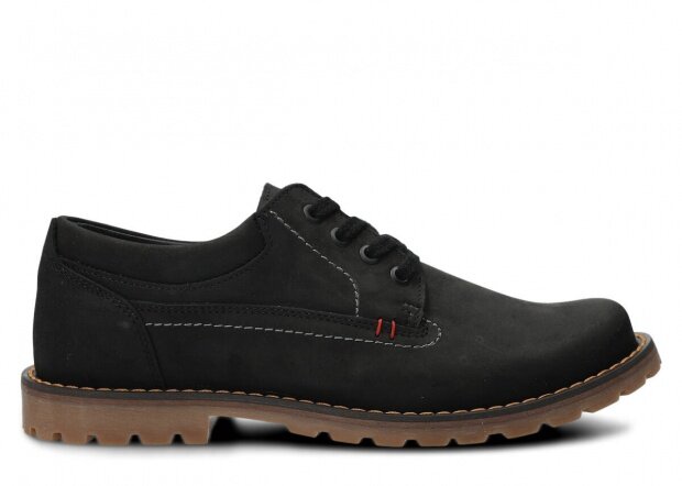 Men's shoe NAGABA 445 black crazy leather