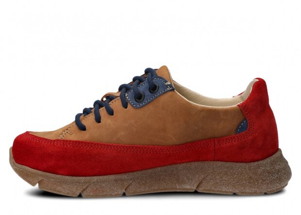 Shoe NAGABA 125 red velours leather