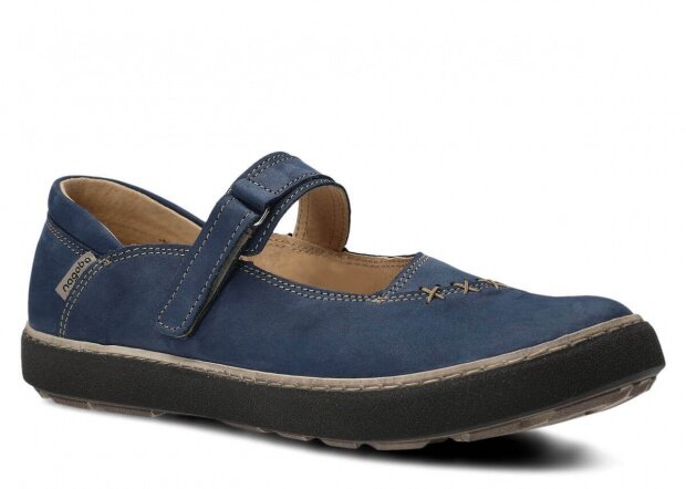 Women's shoe NAGABA 207 navy blue samuel leather