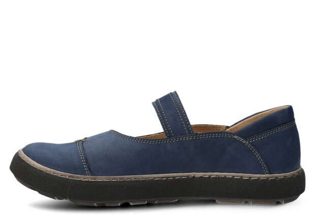 Women's shoe NAGABA 207 navy blue samuel leather