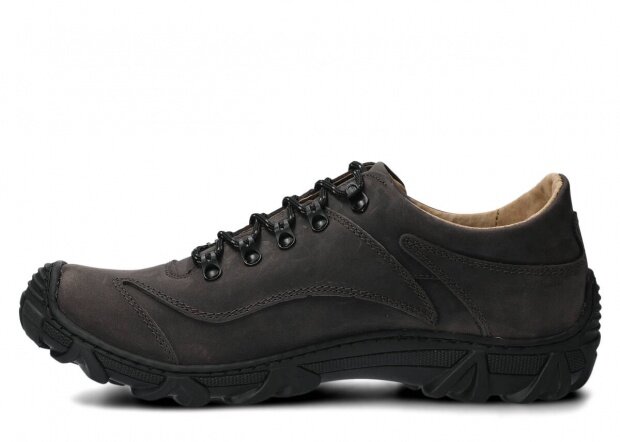 Men's trekking shoe NAGABA 400 graphite crazy leather