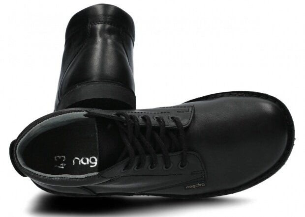 Men's trekking ankle boot NAGABA 076 black magnum leather