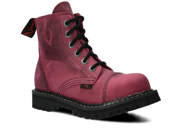 Combat booty NAGABA 6H pink crazy leather