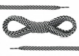 SHOELACES 100CM CHECK SYNTHETIC FLAT