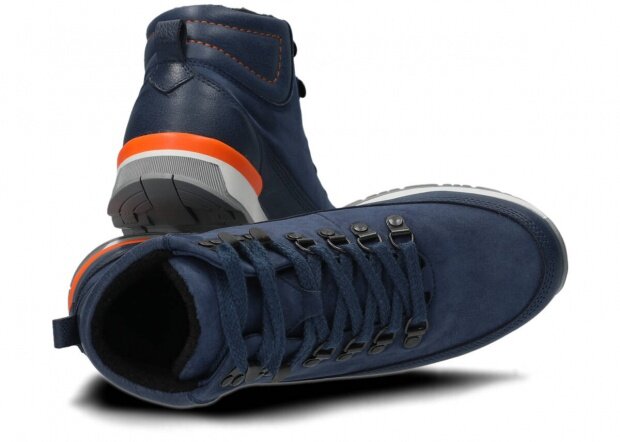 Ankle boot NAGABA 603 navy blue samuel leather