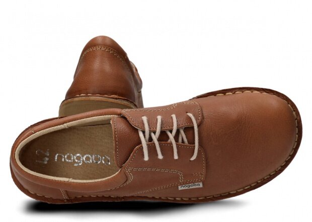 Men's shoe NAGABA 001 ginger rustic leather
