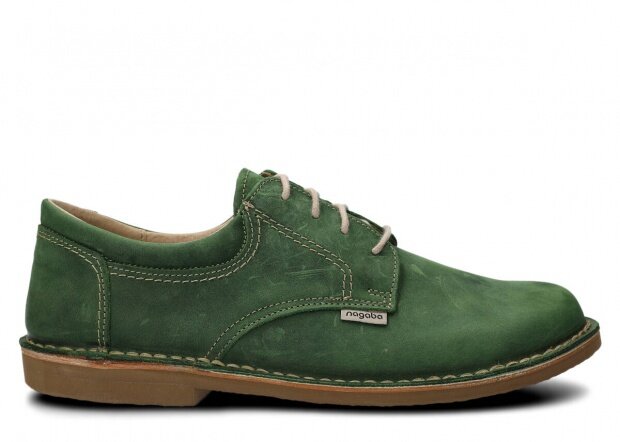 Men's shoe NAGABA 001 green crazy leather