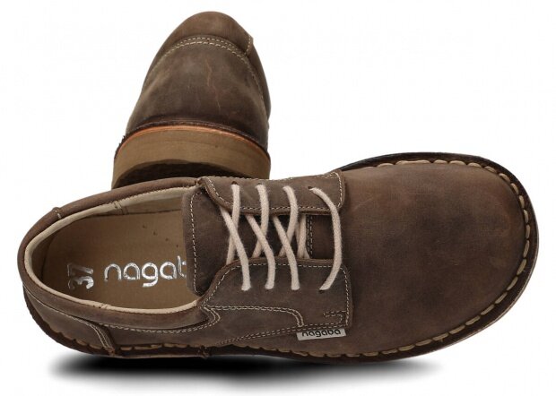 Shoe NAGABA 007 olive crazy leather
