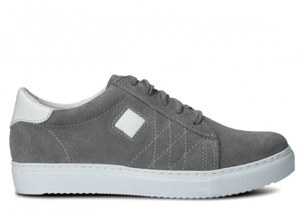 Shoe NAGABA 010 grey velours leather