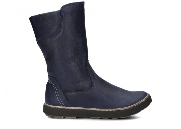 Women's ankle boot NAGABA 051 navy blue rustic leather