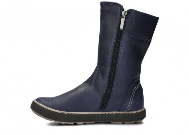 Women's ankle boot NAGABA 051 navy blue rustic leather