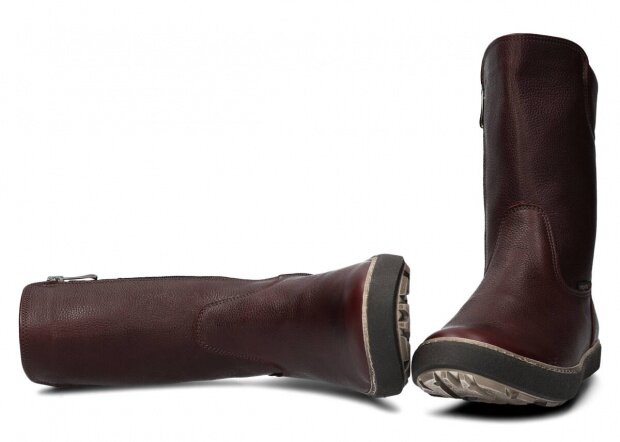 Women's ankle boot NAGABA 050 burgundy faeda leather