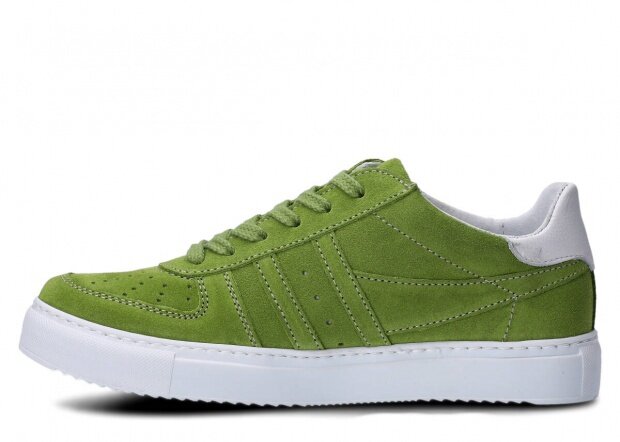 Shoe NAGABA 015 green velours leather