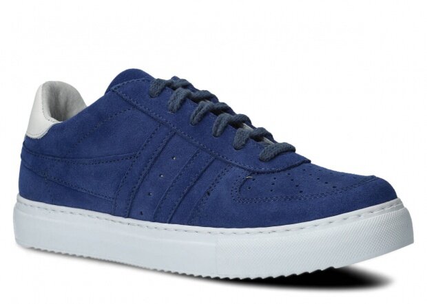 Shoe NAGABA 015 blue velours leather