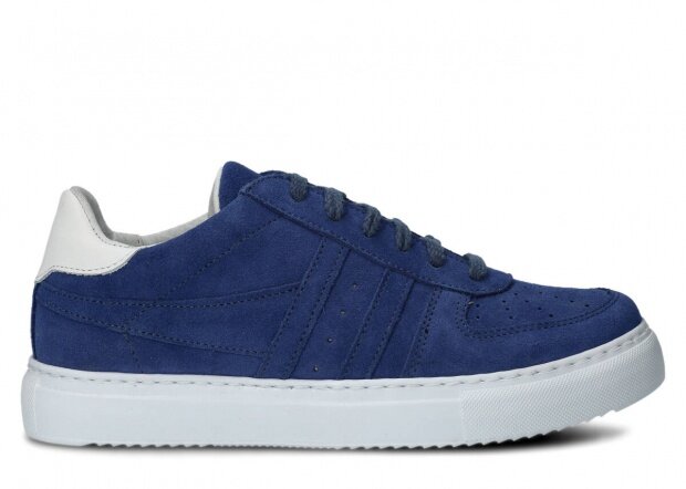 Shoe NAGABA 015 blue velours leather
