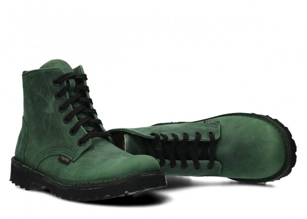 Hiking boot NAGABA 094 green crazy leather