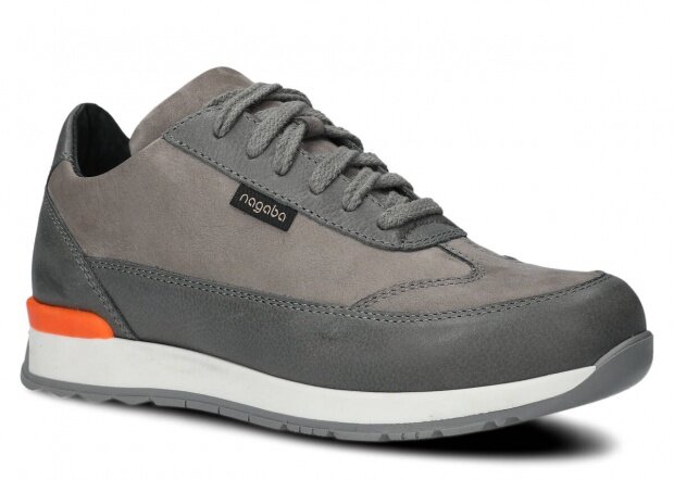 Shoe NAGABA 605 grey samuel leather