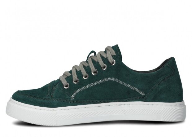 Men's shoe NAGABA 462 emerald velours leather