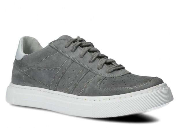 Shoe NAGABA 015 grey velours leather