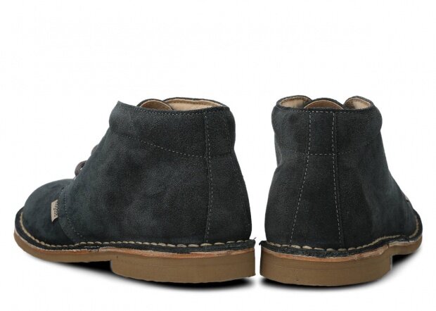 Men's ankle boot NAGABA 075 graphite velours leather