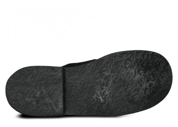 Men's ankle boot NAGABA 075 black velours leather