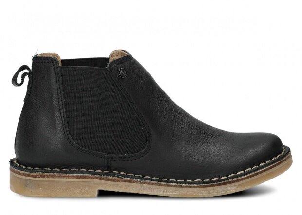 Women's ankle boot NAGABA 085 TOBE black rustic leather