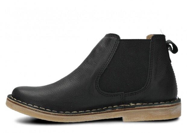 Women's ankle boot NAGABA 085 TOBE black rustic leather