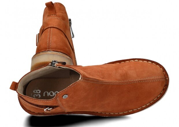Women's ankle boot NAGABA 086 ginger samuel leather