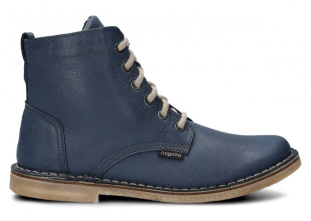 Ankle boot NAGABA 087 navy blue rustic leather