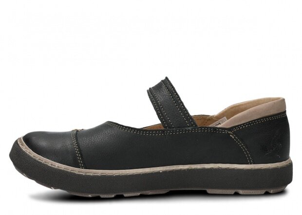 Women's shoe NAGABA 207 black rustic leather