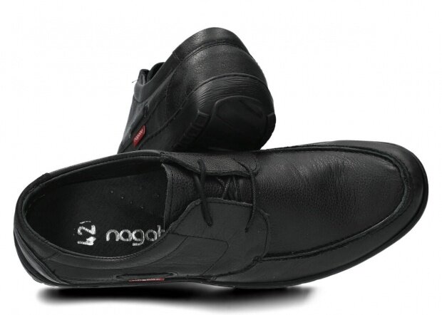 Men's shoe NAGABA 421 black rustic leather