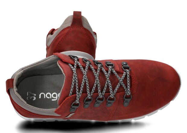 Trekking shoe NAGABA 070 red crazy leather