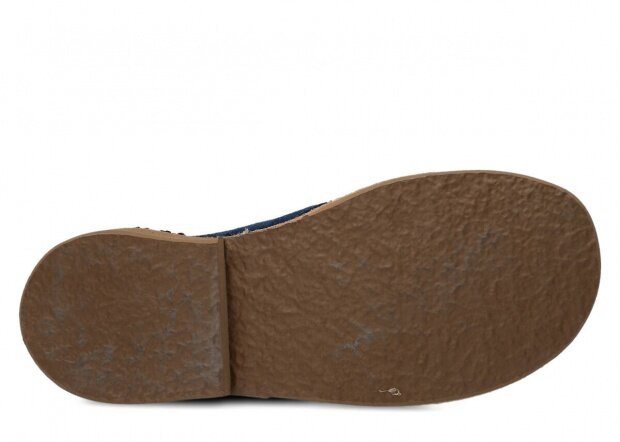 Ankle boot NAGABA 074 navy blue velours leather